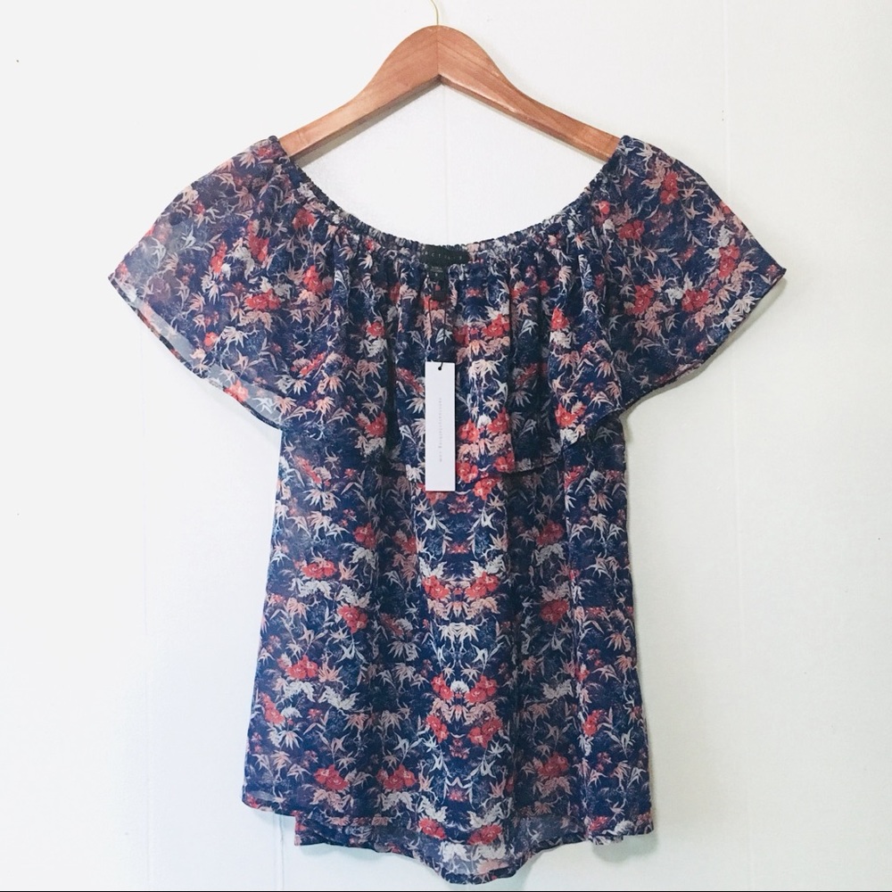 • sanctuary by anthropologie floral print top •